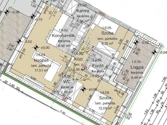 Eladó lakás Keszthely 64 nm