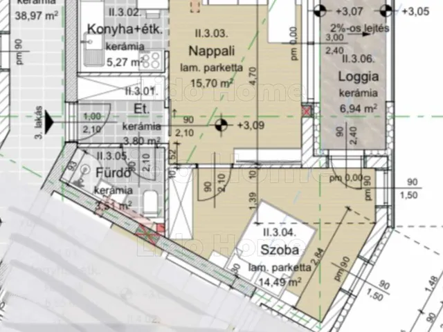 Eladó lakás Keszthely 50 nm