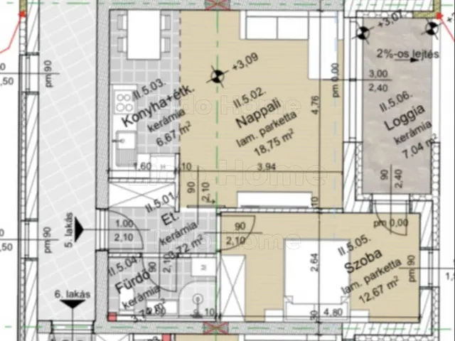 Eladó lakás Keszthely 48 nm