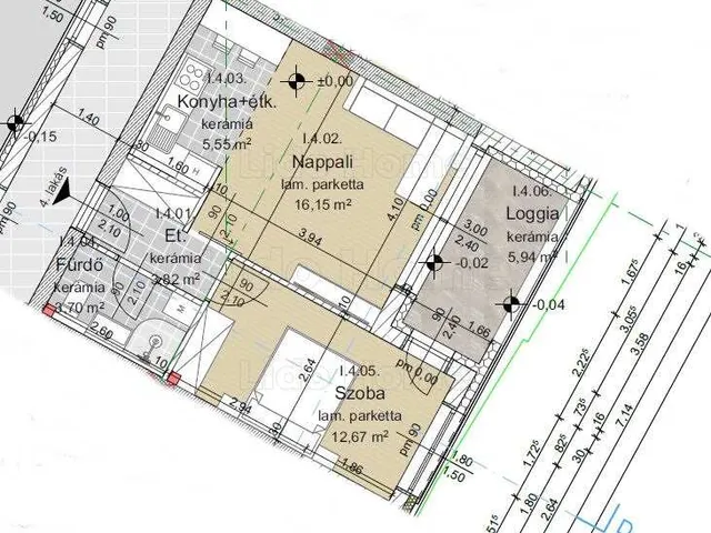 Eladó lakás Keszthely 48 nm