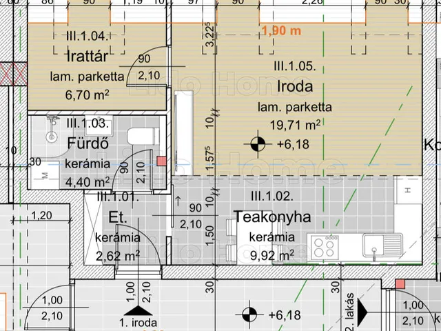 Eladó lakás Keszthely 43 nm