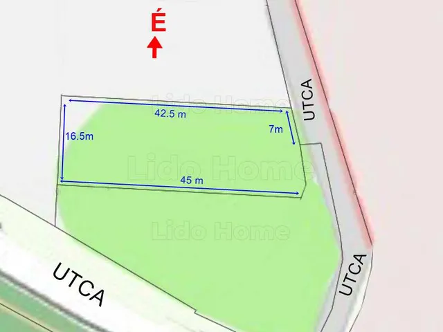 Eladó telek Vonyarcvashegy 731 nm