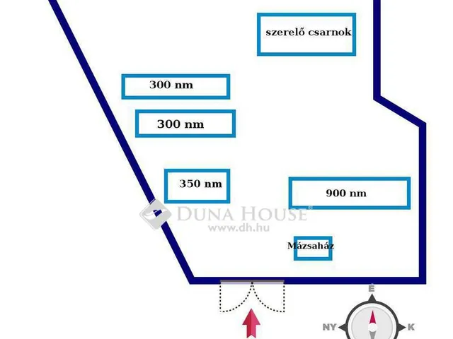 Kiadó kereskedelmi és ipari ingatlan Bodajk 900 nm