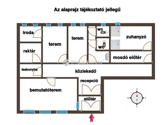 Kiadó kereskedelmi és ipari ingatlan Székesfehérvár, Belváros 138 nm