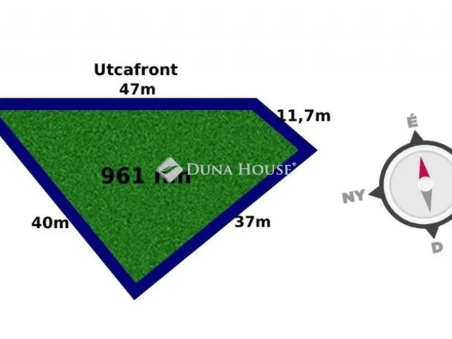 Eladó telek Dunaújváros 961 nm