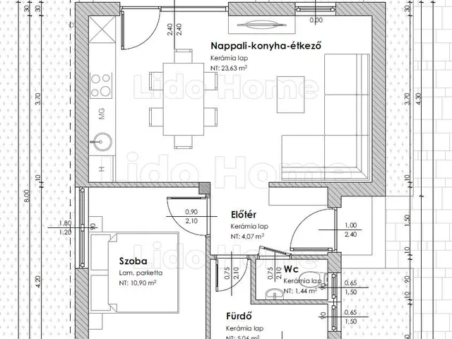 Eladó lakás Siófok, Sóstó 45 nm