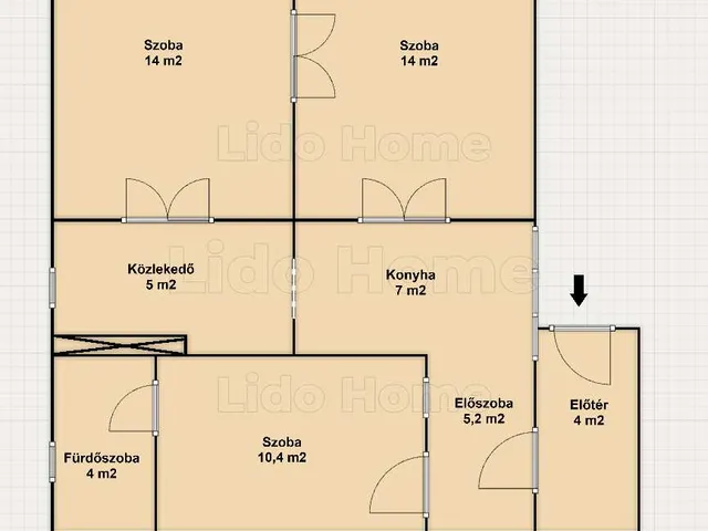 Eladó ház Lajoskomárom 70 nm