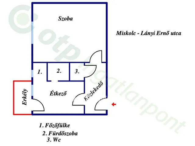 Eladó lakás Miskolc 38 nm