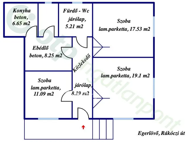 Eladó ház Egerlövő 80 nm