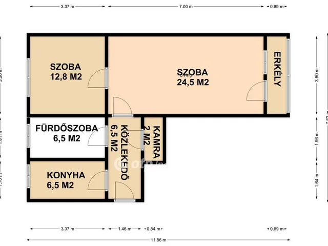 Eladó lakás Tiszavasvári 59 nm