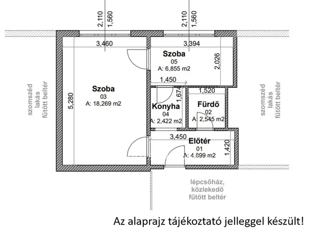 Eladó lakás Miskolc 35 nm