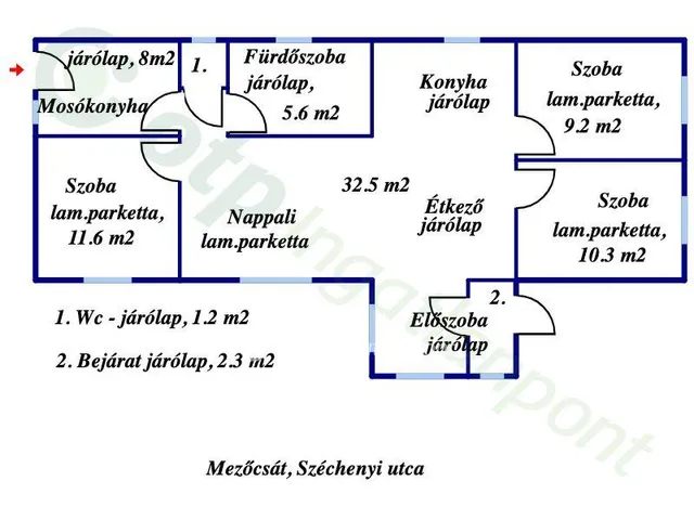 Eladó ház Mezőcsát 82 nm