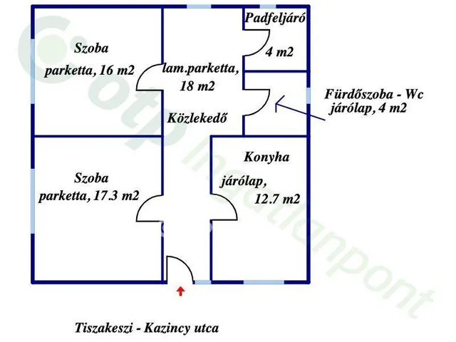 Eladó ház Tiszakeszi 72 nm
