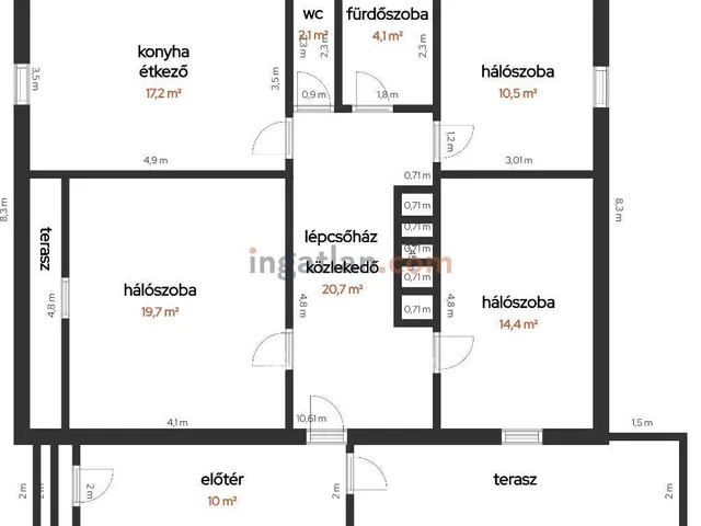 Eladó ház Bőcs 187 nm
