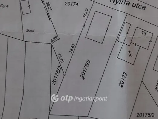 Eladó telek Miskolc 764 nm