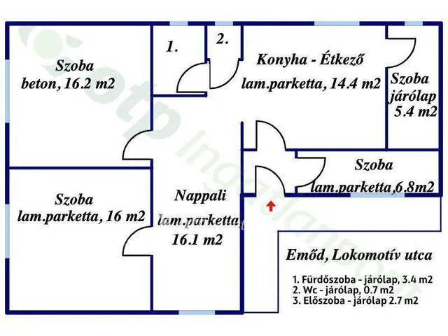 Eladó ház Emőd 81 nm