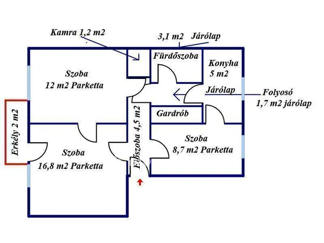 Eladó lakás Miskolc 55 nm