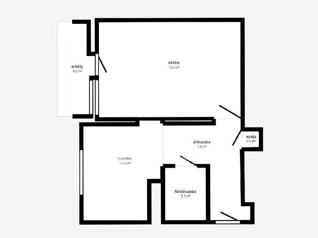 Eladó lakás Kazincbarcika 44 nm