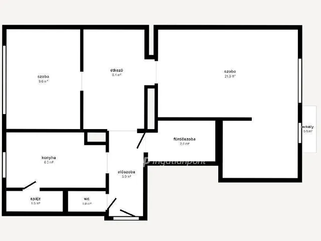 Eladó lakás Miskolc 55 nm