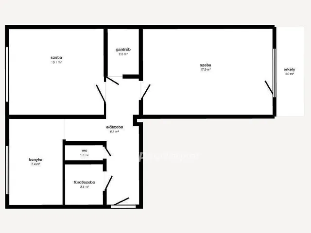 Eladó lakás Tiszaújváros 55 nm