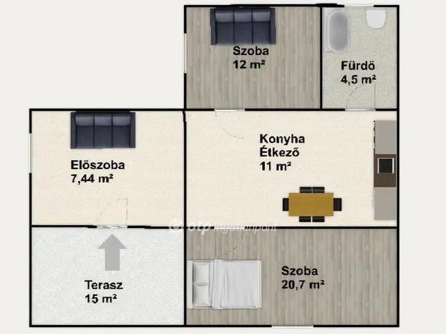 Eladó ház Vatta 56 nm