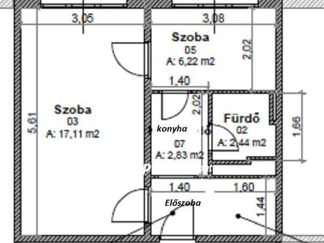 Eladó lakás Miskolc, Avas 35 nm