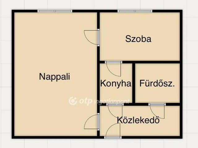 Eladó lakás Miskolc, Győri kapu 35 nm