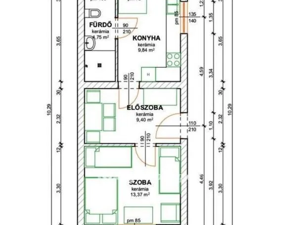 Eladó üdülő és hétvégi ház Mezőkövesd 60 nm