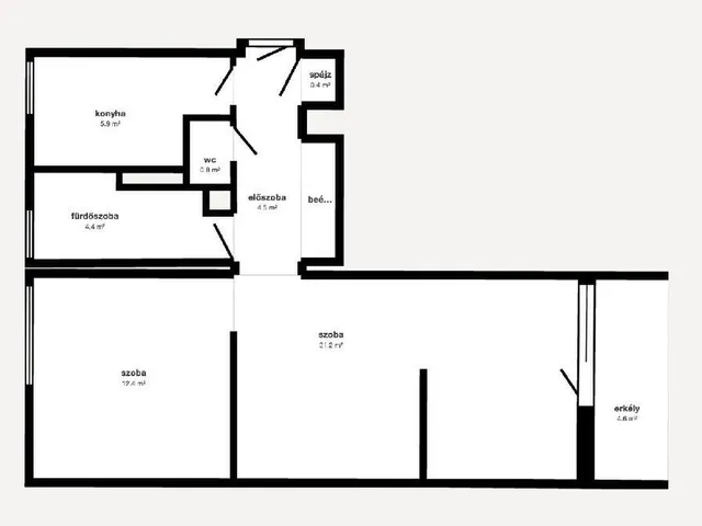 Eladó lakás Miskolc, Győri kapu 54 nm