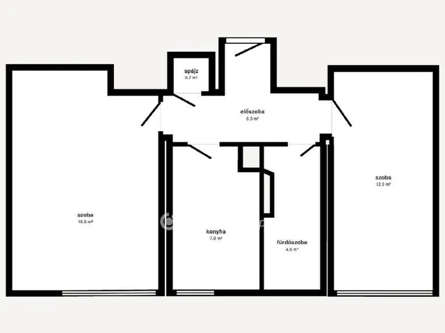 Eladó lakás Tiszaújváros 49 nm
