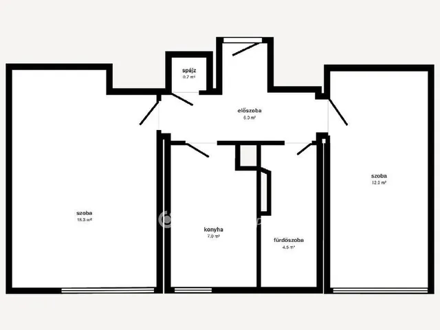 Eladó lakás Tiszaújváros 49 nm