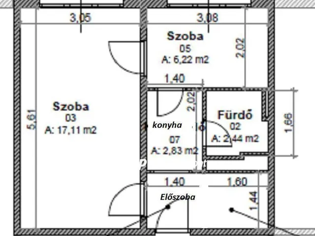 Eladó lakás Miskolc 35 nm