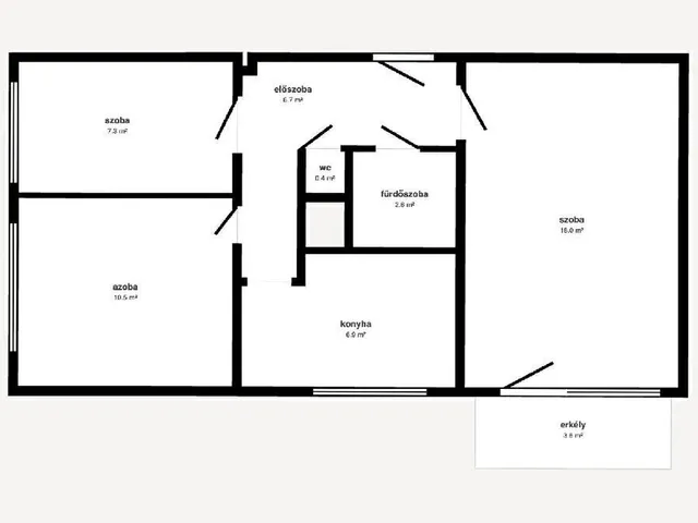 Eladó lakás Miskolc 55 nm