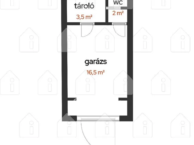 Eladó garázs Miskolc 22 nm