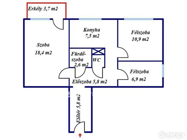 Eladó lakás Miskolc 61 nm
