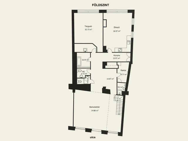 Eladó kereskedelmi és ipari ingatlan Budapest V. kerület, Lipótváros 285 nm