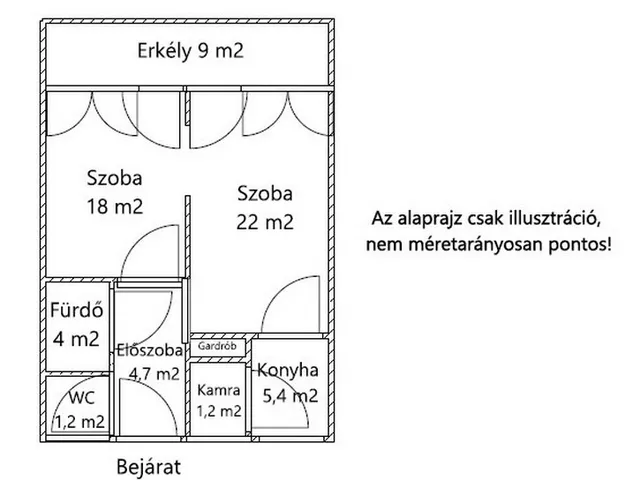 Eladó lakás Szeged, Belváros, Kazinczy utca 63 nm