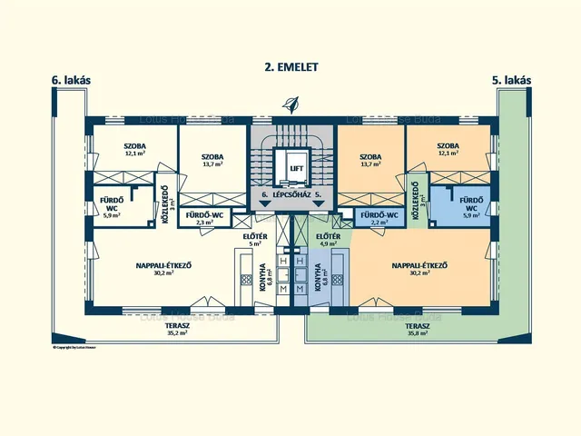Kiadó lakás Budapest II. kerület, Kurucles, Tárogató út 6. 80 nm