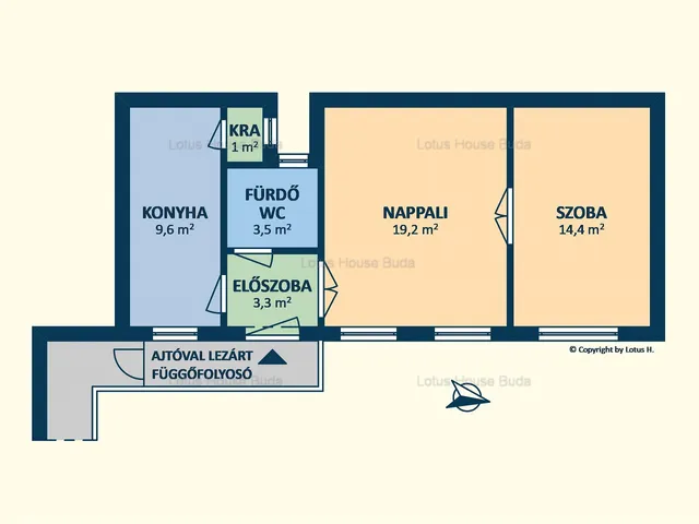 Kiadó lakás Budapest XI. kerület, Műegyetem környéke, Kruspér utca 5. 50 nm