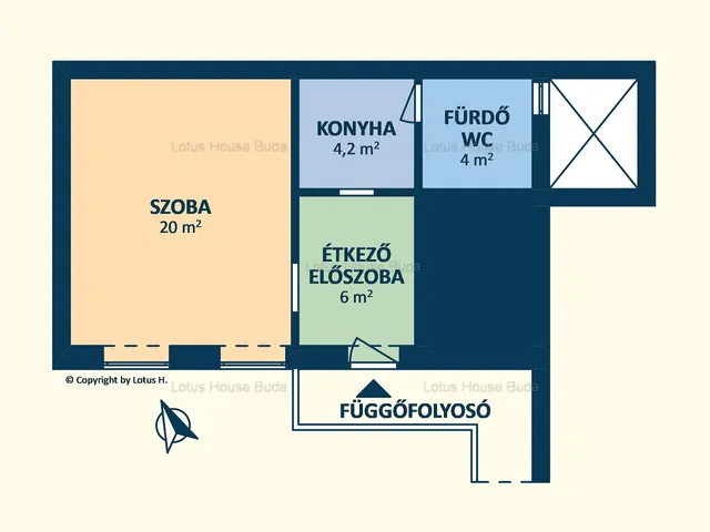 Kiadó lakás Budapest XIII. kerület, Újlipótváros, Hegedűs Gyula utca 21. 34 nm