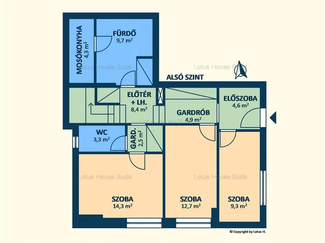 Kiadó lakás Budapest II. kerület, Zöldmál 138 nm