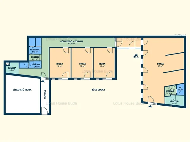 Kiadó kereskedelmi és ipari ingatlan Budapest II. kerület, Újlak II. ker. 178 nm