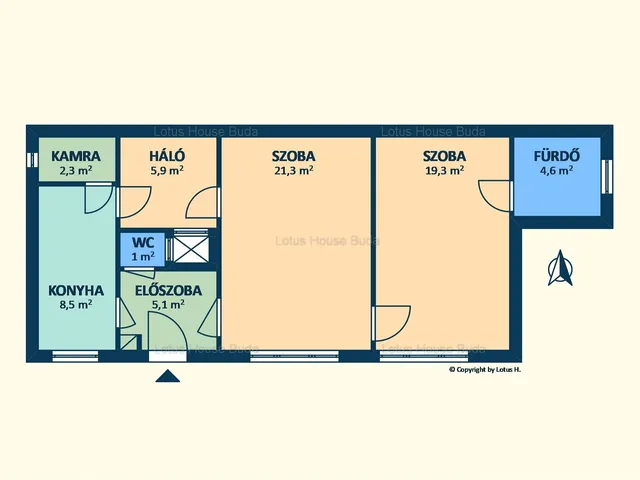 Kiadó lakás Budapest II. kerület, Országút 68 nm