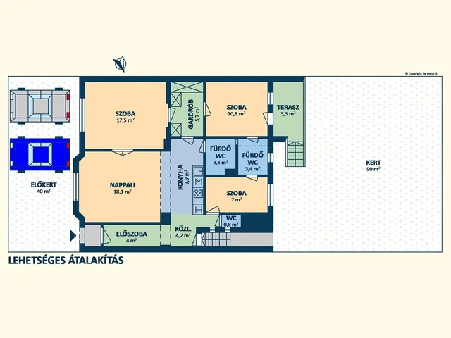 Eladó ház Budapest XIV. kerület, Alsórákos, Ráskay Lea utca 44. 100 nm