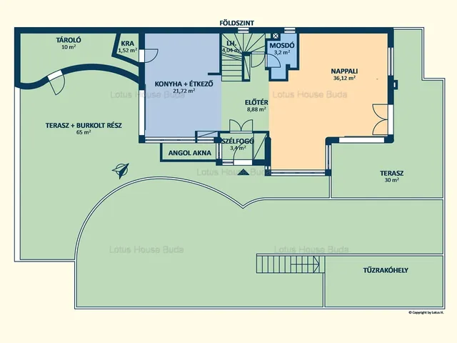 Eladó ház Budapest II. kerület, Széphalom 195 nm