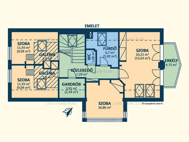 Eladó ház Budapest II. kerület, Széphalom 195 nm
