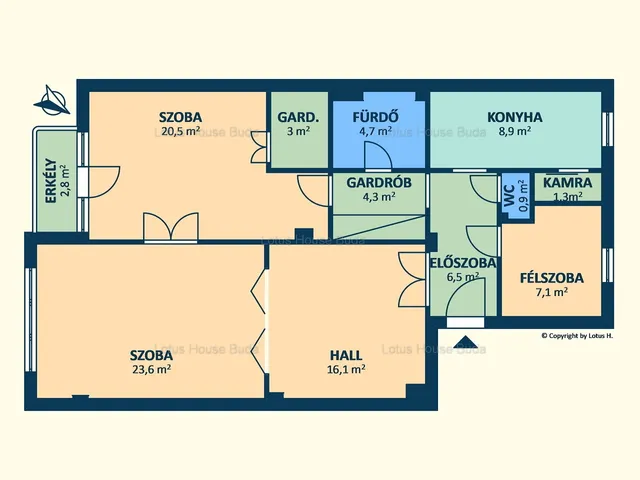 Eladó lakás Budapest XI. kerület, Szentimreváros 97 nm