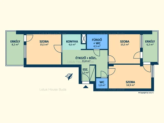 Eladó lakás Budapest XI. kerület, Kelenföld 73 nm