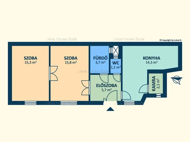 Eladó lakás Budapest XII. kerület, Krisztinaváros XII. ker. 58 nm