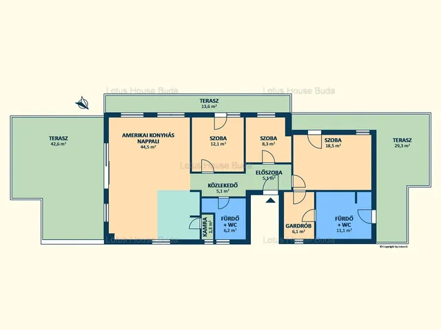 Kiadó lakás Budapest XI. kerület, Madárhegy 118 nm